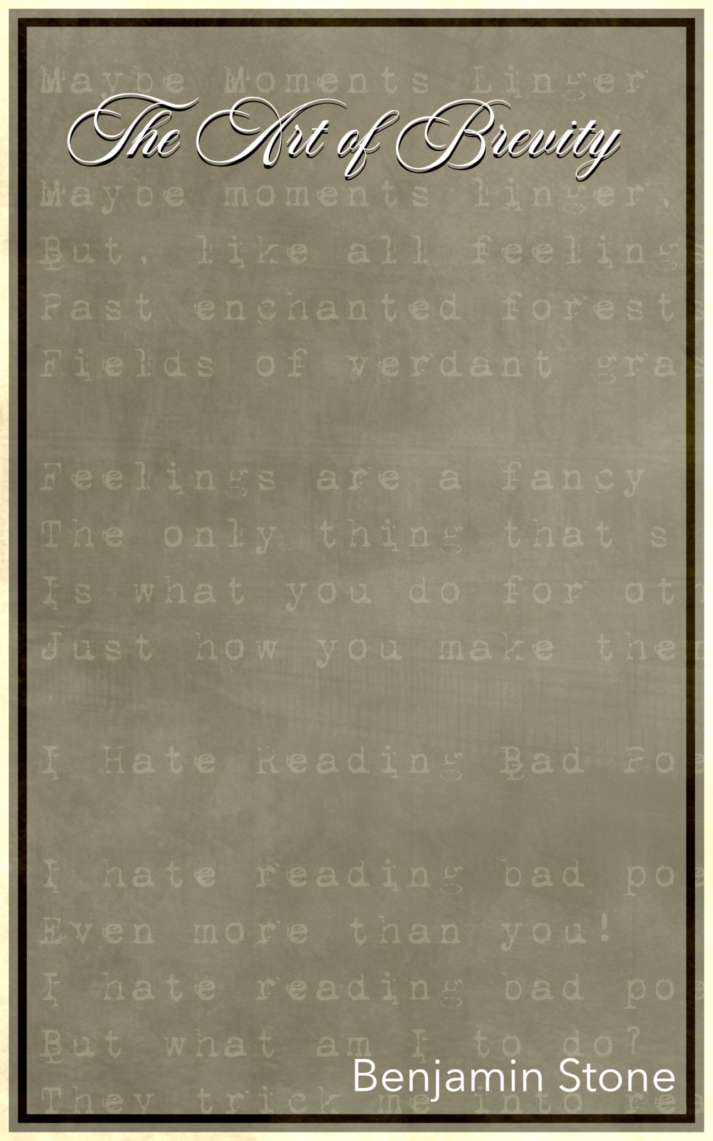 Be on the Lookout for My&nbsp;Chapbook